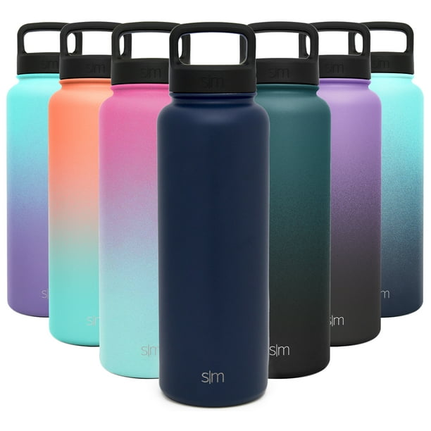 40oz Handle Lid Simple Modern Summit Water Bottle Deep Ocean